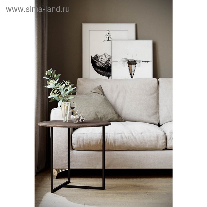 Стол журнальный «Альбано», 550 × 550 × 500 мм, МДФ, цвет акация стол журнальный маджоре акация акация мдф 16 мм