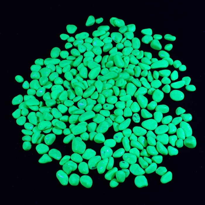 Галька декоративная, флуоресцентная, зеленая, 800 г , фр 8-12 мм галька декоративная флуоресцентная зеленая 800 г фр 8 12 мм