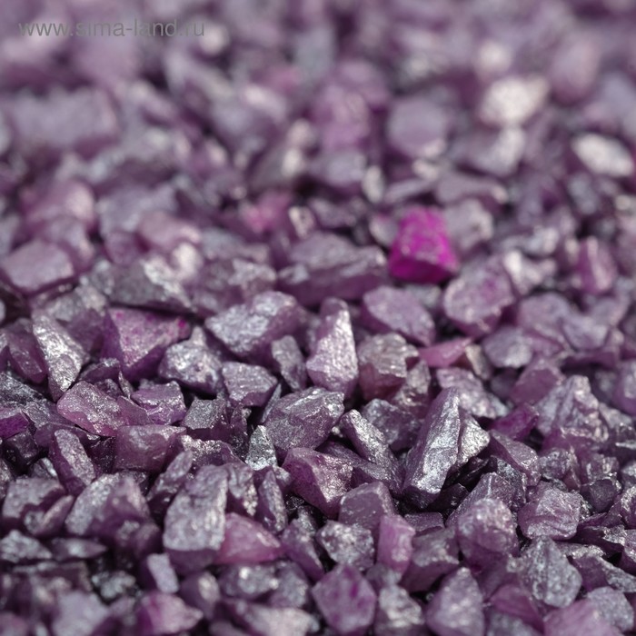 Грунт декоративный Пурпурный металлик песок кварцевый 250 г фр.1-3 мм цена и фото