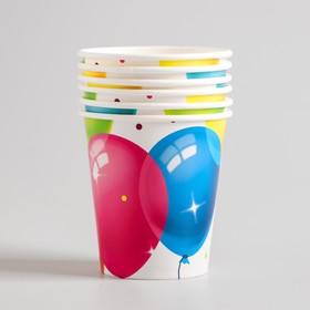 

Стакан бумажный «Кристальные шары», набор 6 шт., 190 мл