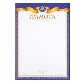 

Грамота "Синяя рамка"