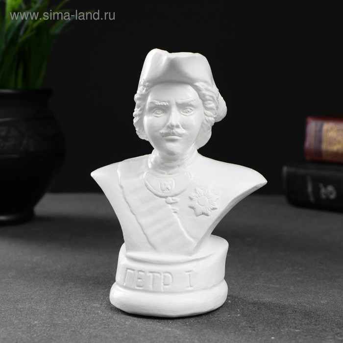 

Бюст Петра I белый, 12х7,5см