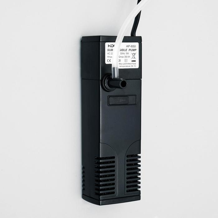 Фильтр внутренний Hidom AP-650 L , 5 W, 350л/ч, до 80 литров, с регулятором и дождиком