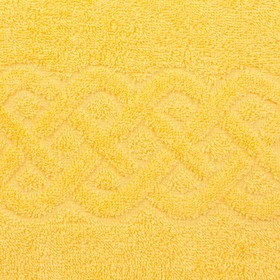 

Полотенце махровое «Plait» цвет жёлтый, 100х150