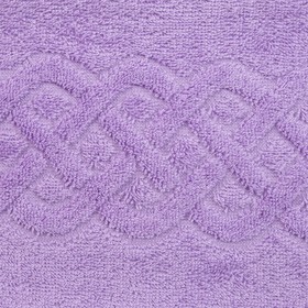 

Полотенце махровое «Plait», цвет сирень, 100х150 см