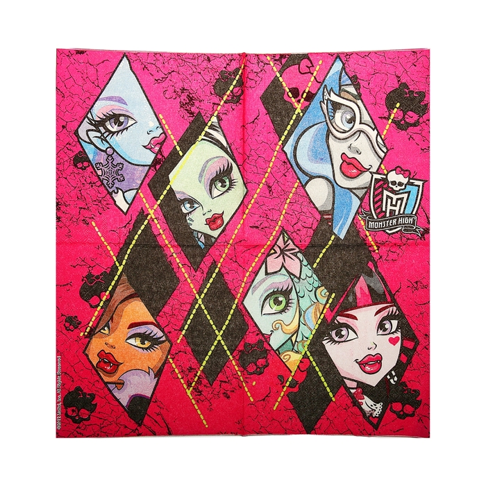 Салфетки бумажные Monster High, набор 20 шт.