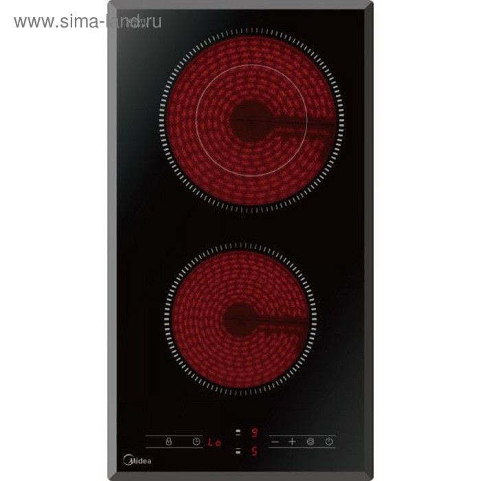 

Варочная поверхность Midea Mch32329F, электрическая, 2 конфорки, сенсор, черная