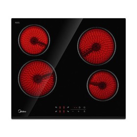 

Варочная поверхность Midea Mch64260F, электрическая, 4 конфорки, сенсор, черная