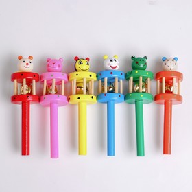 

Деревянная музыкальная игрушка «Колокольчик» 17×5,5 см, МИКС