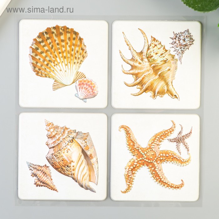 

Объёмные наклейки Room Decor "Ракушки" 21х21 см