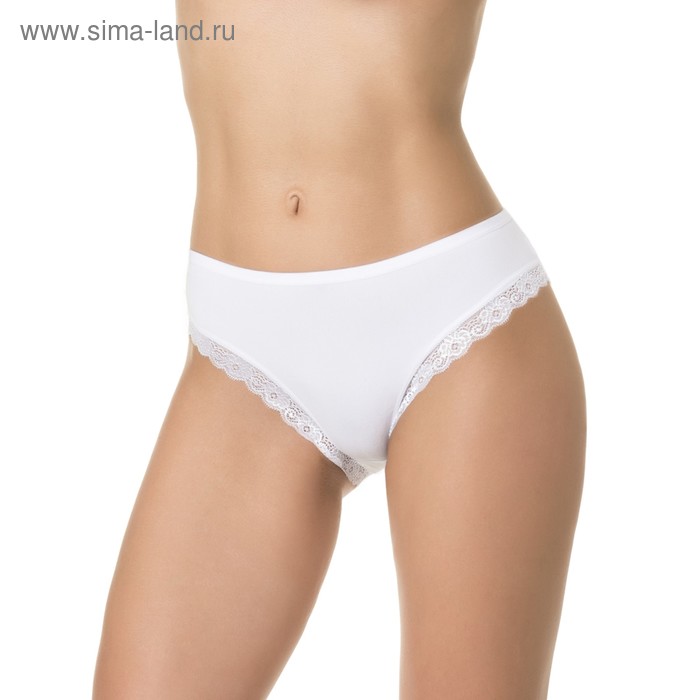 фото Трусы женские слипы, цвет белый, размер 50 (xl) dentelle