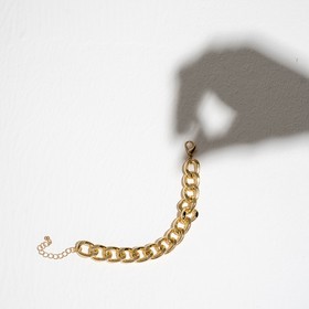 

Браслет металл "Цепь" узкие звенья, цвет золото, 17,5см