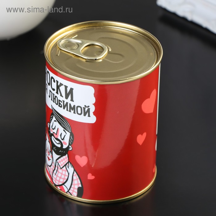 

Носки в банке АРОМА "Для любимой". Ваниль (женские,цвет микс)