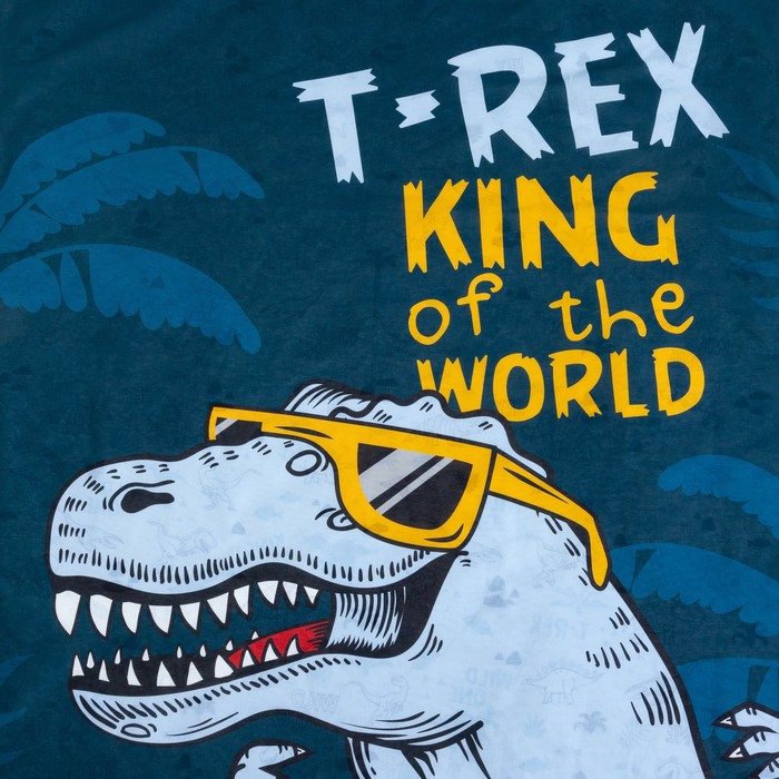 Постельное бельё «Этель» 1.5 сп T-Rex king 143*215 см, 150*214 см, 50*70 см -1 шт,100% хл, бязь