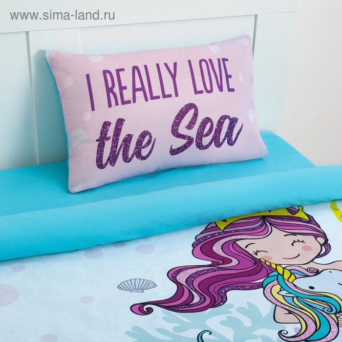 

Постельное бельё «Этель» 1.5 сп Really mermaid 143*215 см, 150*214 см, 50*70 см -1 шт,100% хл, бязь