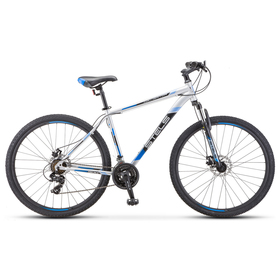 

Велосипед 29" Stels Navigator-900 MD, F010, цвет серебристый/синий размер 17,5"