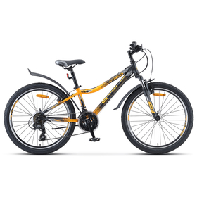 

Велосипед 24" Stels Navigator-410 V, V010, цвет чёрный/жёлтый, размер рамы 12"