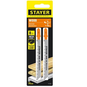

Полотна STAYER 15987-3_z02, для лобзика, 2 шт., T111C, по дереву, шаг 3 мм, 75 мм