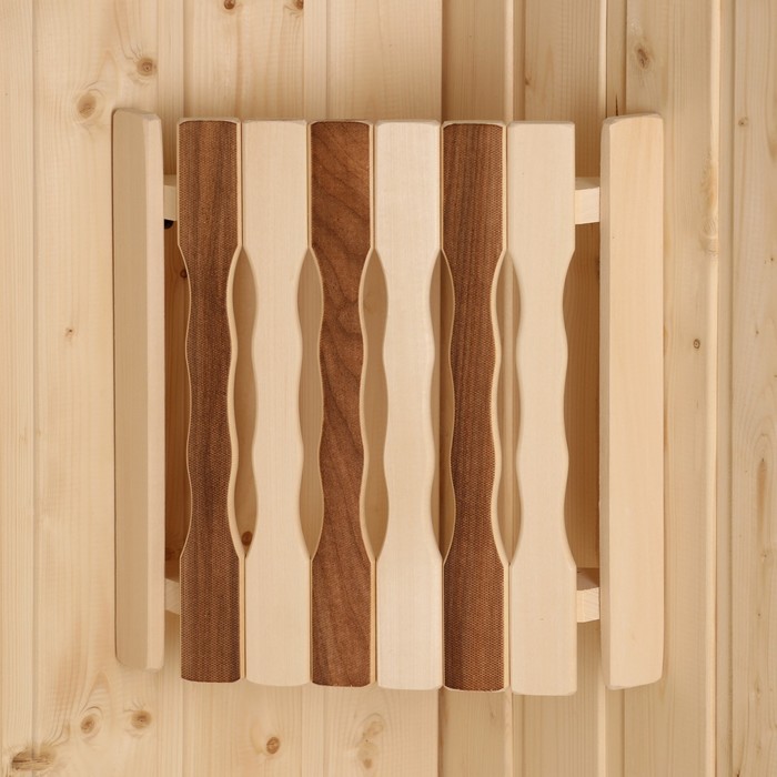 Абажур деревянный, угловой "Плоский Термо-5"