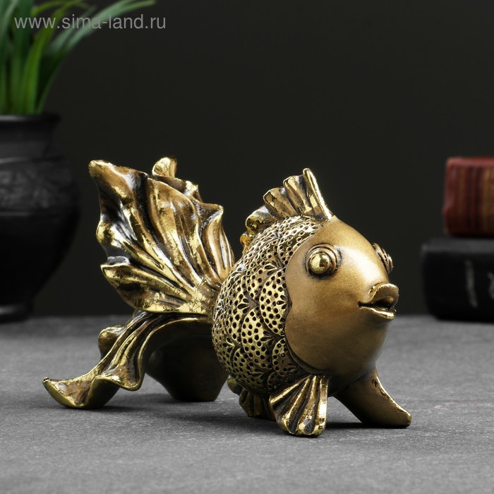 

Фигура "Золотая рыбка" золото 14х6,5х8,5см