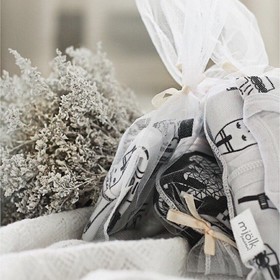 

Комплект из шапочки и пелёнки Fog swaddle, обхват 42-46 см