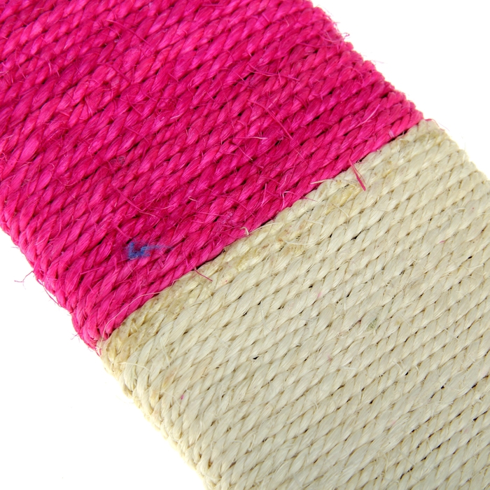 Когтеточка сизалевая подвесная "Три цвета", 45 Х 10 Х 2 см