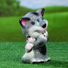 

Садовая фигура "Кот Филя", серый, керамика, 24 см