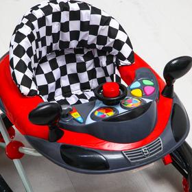 

Ходунки Prix, красный, игровая панель, 7 колёс