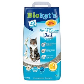 

Наполнитель Biokat`s "Classic 3 in 1" для кошек, с ароматом хлопка, 10 кг