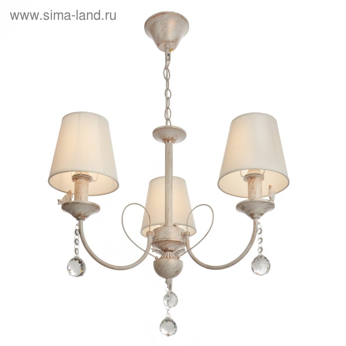 

Люстра "Шанталь" 3x40Вт E14 белый+золото 58x58x50 см BayerLux