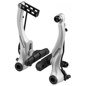 

Тормоз v-br Shimano Alivio, T4000, передний, колодки S65T, цвет серебристый
