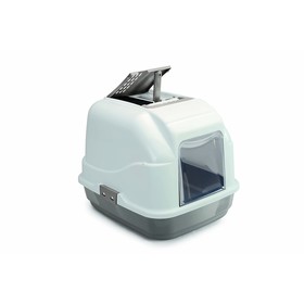 

Туалет закрытый Imac Easy Cat, 50 х 40 х 40 см, бежево-серый