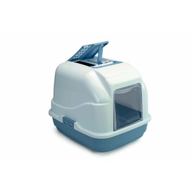 

Туалет закрытый Imac Easy Cat, 50 х 40 х 40 см, бело-пепельно-синий