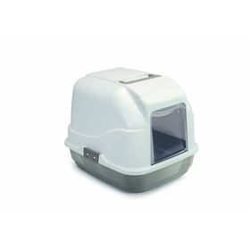 

Туалет закрытый Imac My Cat для кошек, 50 х 40 х 40 см, бежево-серый