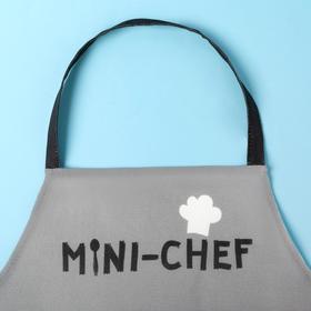 

Набор фартук и шапка повара Этель Mini-chef 46*60 см,рогожка,пл.160 г/м²,100% хлопок