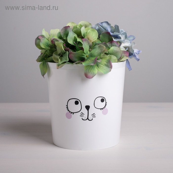  Кашпо «Мордочка», 1,6 л, 14 х 14 см