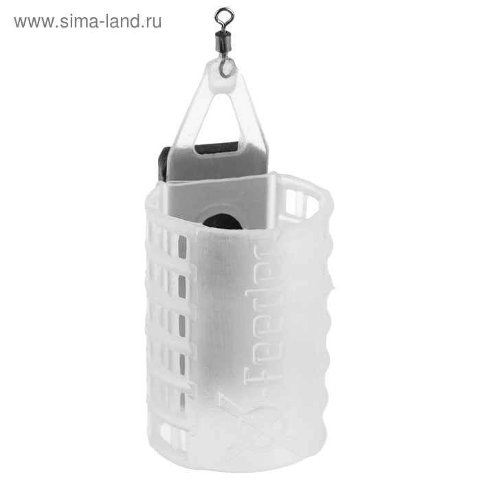 фото Груз-кормушка x-feeder pl glass classic middle, 110 г, 35 мл, полупрозрачный