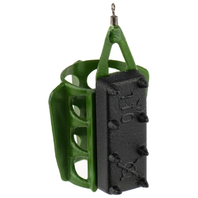 

Груз-кормушка X-FEEDER PL GREEN ROUND WING MIDDLE, 110 г, 35 мл, цвет зелёный