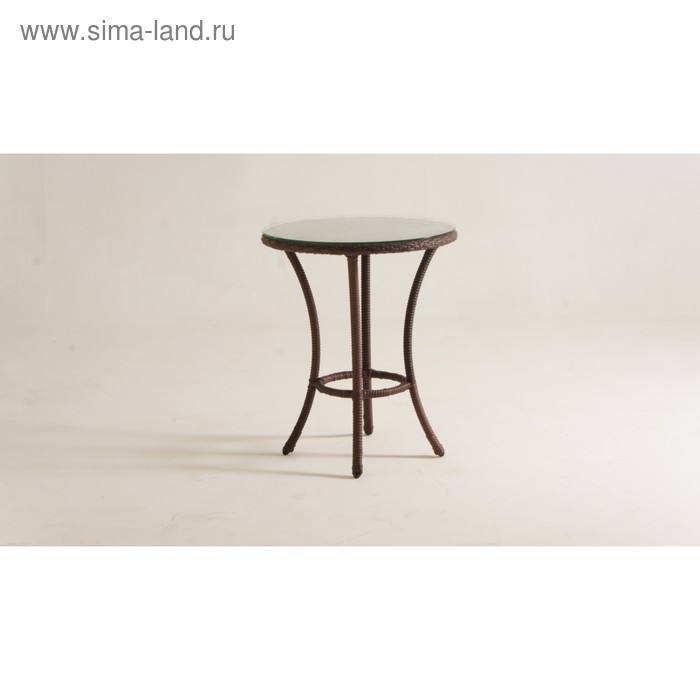 Стол кофейный DEKO круглый, d-60 см, цвет шоколад