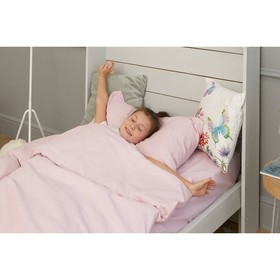 

Постельное бельё Этель 1, 5 сп «Розовый горох», 143х215 см, 150х214 см, 50х70 см, поплин