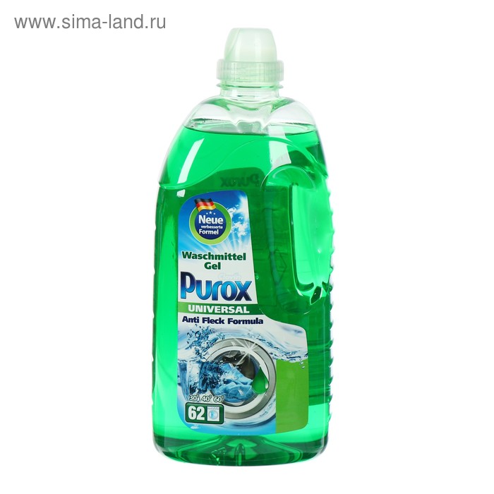Жидкое средство для стирки Purox Universal, гель, универсальное, 3.1 л