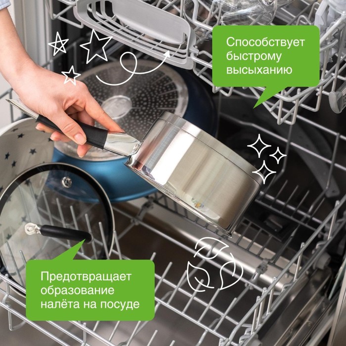 Биоразлагаемый ополаскиватель для посудомоечных машин "SYNERGETIC" 0,75л