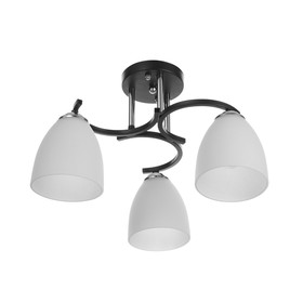 

Люстра 0840/3 3хE27 60W 43х24 чёрный/хром