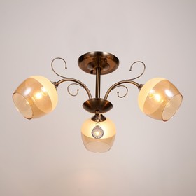 

Люстра 2650/3 3хE27 60W 57х28 бронза атлантик