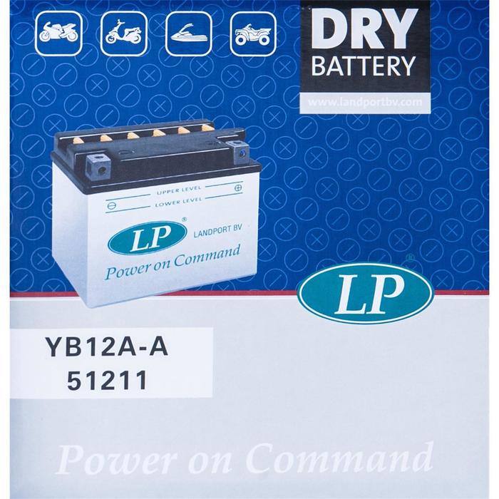 Аккумуляторная батарея Landport YB12A-A, 12В, 12 Ач, прямая (+ -)