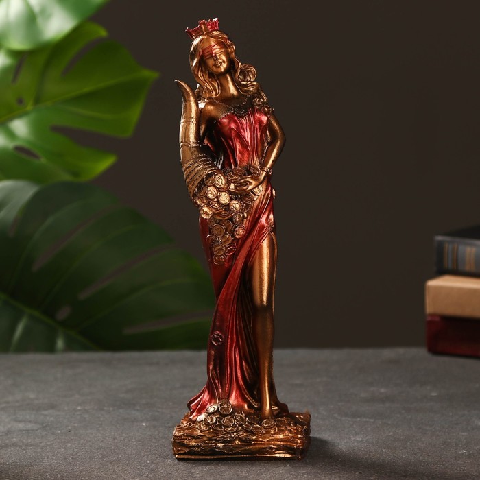 Фигура Богиня Фортуна золото, 29х10см статуэтка veronese фортуна богиня удачи bronze 31см ws 649 1
