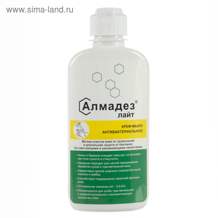 Крем-мыло антибактериальное Алмадез-лайт, 0,2л. флип-топ