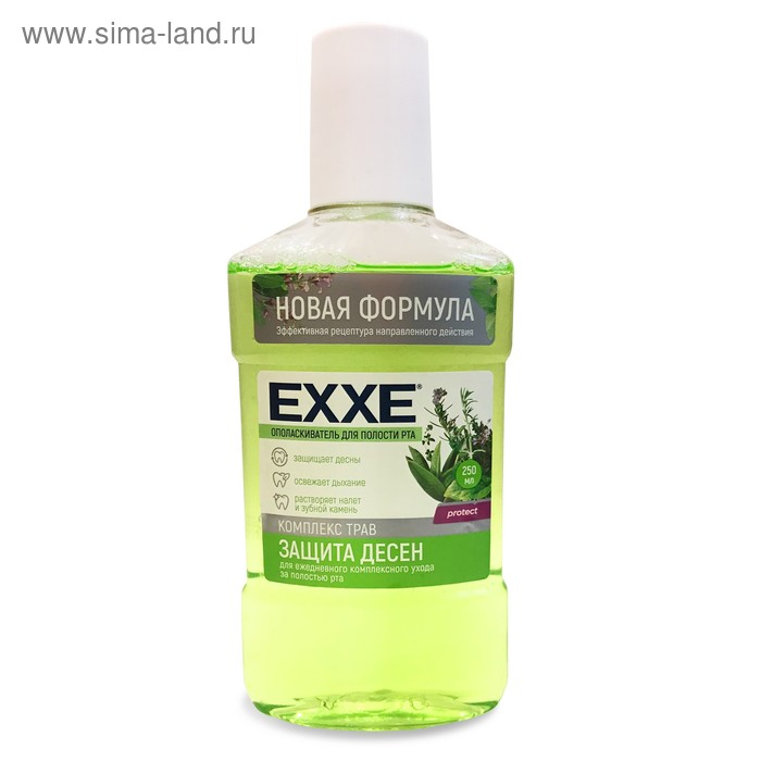 Ополаскиватель полости рта Exxe Защита десен зеленый, 250 мл