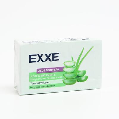 Мыло Exxe Body Spa, Банное, "Алоэ & витамин Е", зеленое, 160 г