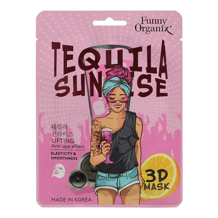 Тканевая 3D-маска Etude Organix Tequila Sunrise Упругость и гладкость, 23 г